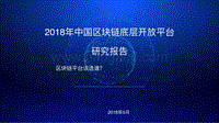 2018年中国区块链底层开放平台研究报告.pdf
