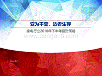 家电行业2018年下半年投资策略：变为不变，适者生存.pdf