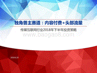 独角兽主赛道：内容付费+头部流量.pdf