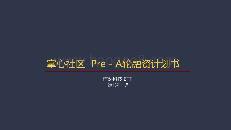 《掌心社区》互联网+社区商业计划书.pdf_第1页