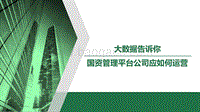 大数据告诉你国资管理平台公司应如何运营.pdf