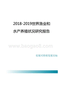 2018-2019世界渔业和水产养殖状况研究报告.pptx