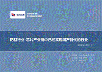 靶材行业：芯片产业链中已经实现国产替代的行业.pdf