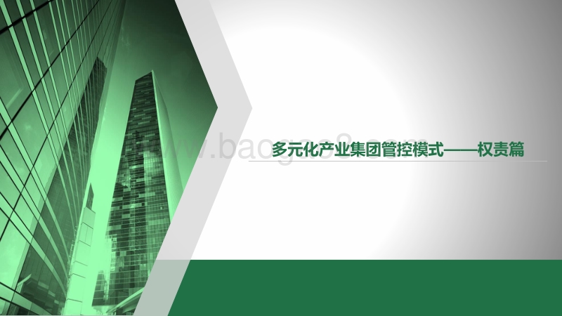 多元化产业集团管控模式——权责篇.pdf_第1页