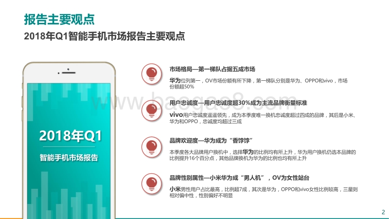 2018年Q1智能手机市场研究报告.pdf_第2页