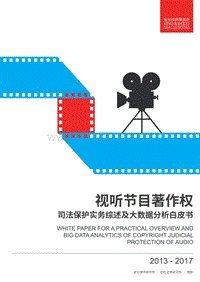 2013-2017视听节目著作权司法保护实务综述及大数据分析白皮书.pdf