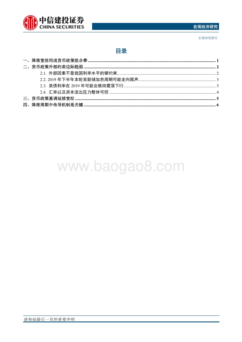 安内优先：2019年货币政策展望.pdf_第2页