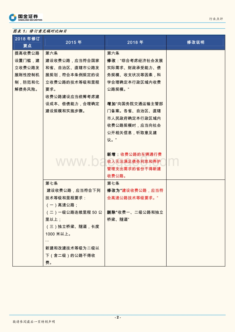 高速公路：完善投融资体制，保障社会资本新建高速公路回报率.pdf_第2页