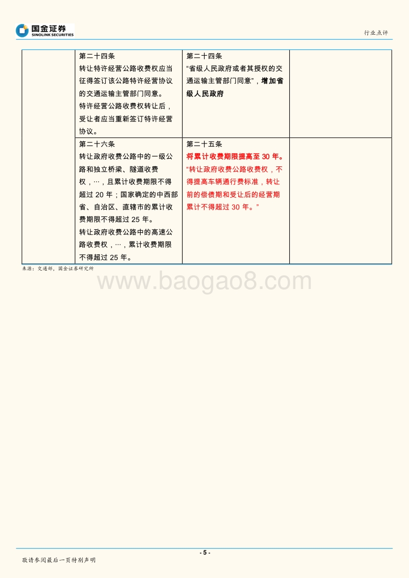 高速公路：完善投融资体制，保障社会资本新建高速公路回报率.pdf_第5页
