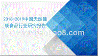 2018-2019中国天然健康食品行业研究报告.pptx