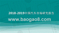 2018-2019中国汽车市场研究报告.pptx