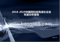 2018-2019中国高科技高成长企业年度分析报告.pptx