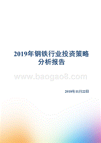 2019年钢铁行业投资策略分析报告.pptx