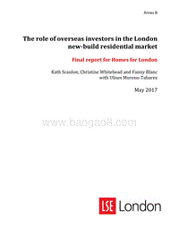 海外投资者在伦敦新建住宅市场中的作用（英文版）.pdf