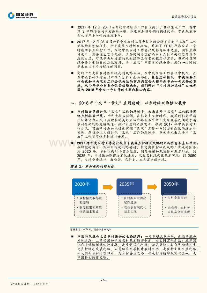 2018年中央“一号文”专题：“乡村振兴主题下的投资机会分析报告.pdf_第5页