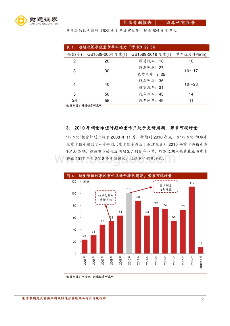 重卡行业专题报告：重卡市场高景气延续，2018或超预期.pdf_第5页