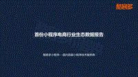首份小程序电商行业生态数据报告.pdf