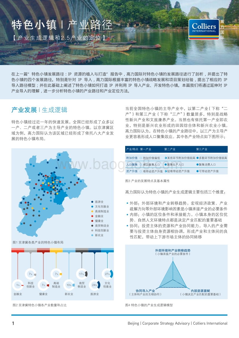 特色小镇产业生成逻辑和2.5产业的定位策略报告.pdf_第1页