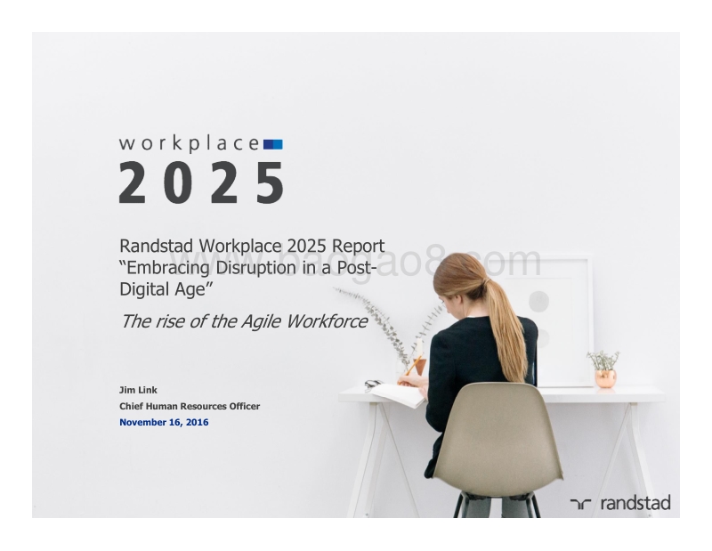 2025年职场展望报告：“拥抱后数字时代的破坏性”（英文版）.pdf_第1页