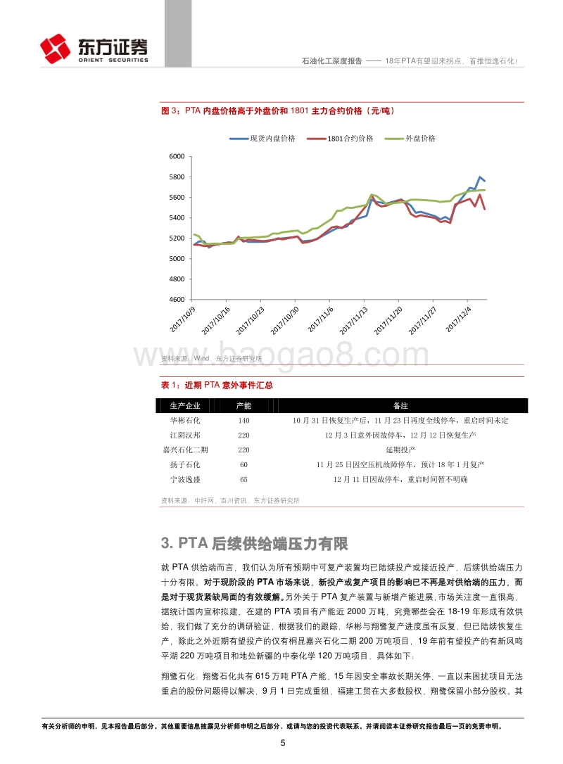 石油化工行业深度报告：18年PTA有望迎来拐点，首推恒逸石化！.pdf_第5页