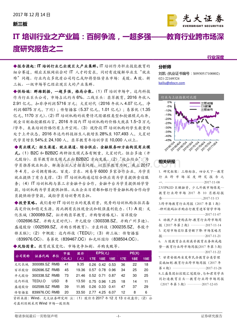 2018IT培训行业之产业篇：百舸争流，一超多强.pdf_第1页