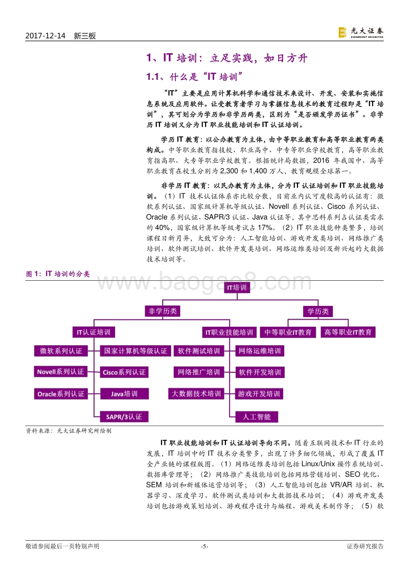 2018IT培训行业之产业篇：百舸争流，一超多强.pdf_第5页