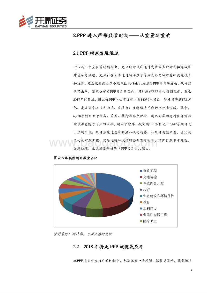 环保行业2018年投资策略：PPP严监管，环保税开征，长期利好行业规范发展.pdf_第5页