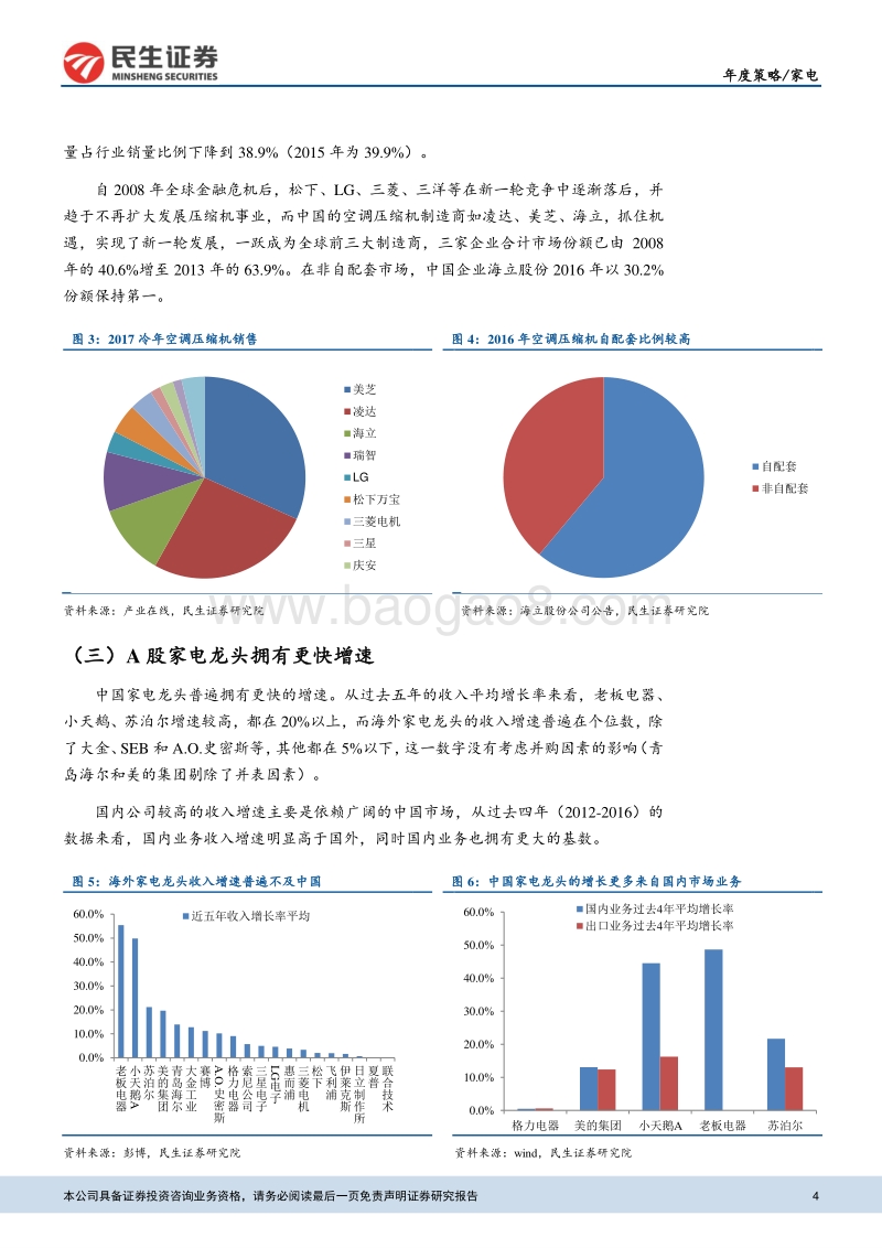 家电2018年度投资策略：盈利能力望改善，估值依旧处低位.pdf_第4页