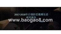 2017-2018年白领阶层微博生活研究报告.pptx