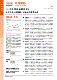 2018年电子行业年度策略报告：转型升级创新迭起，产业转移孕育新机.pdf