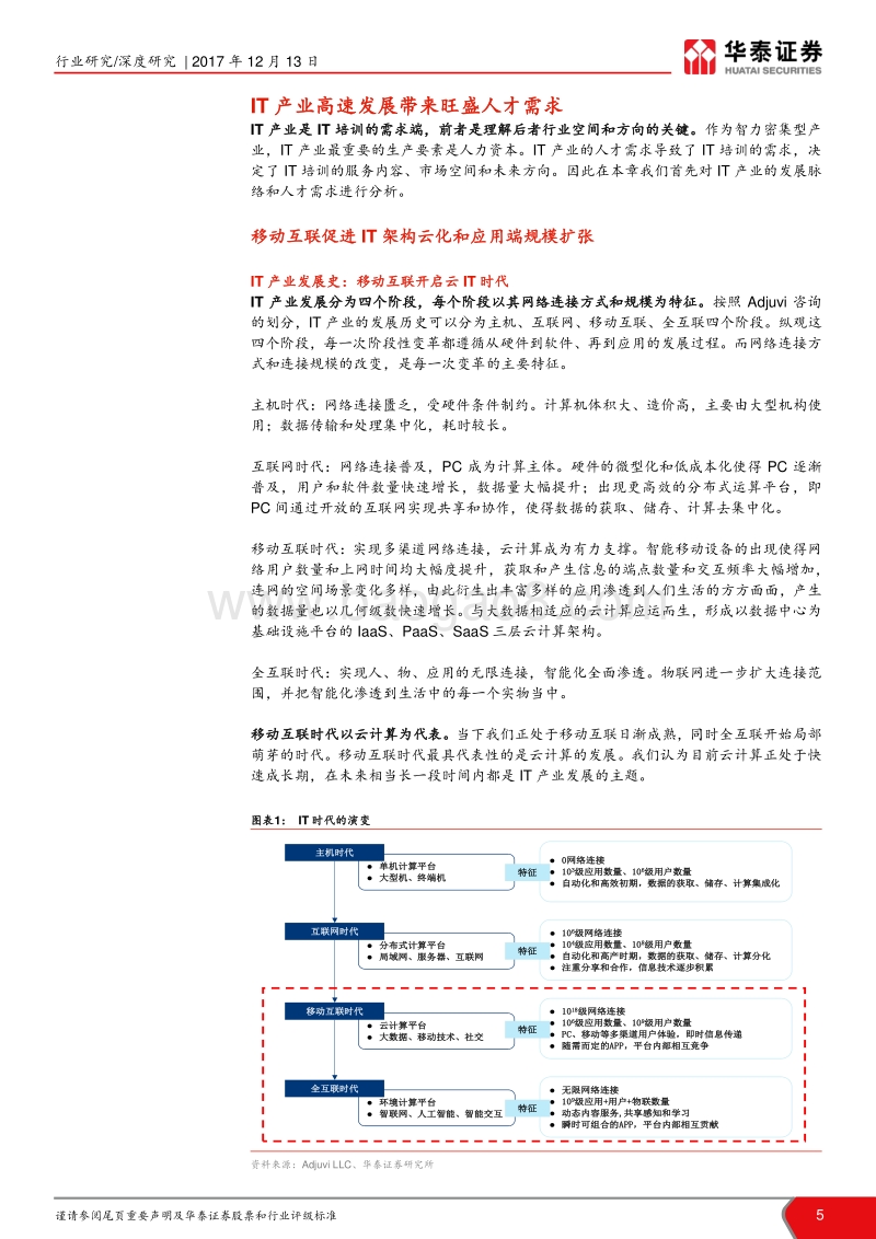 2018IT培训行业深度报告：享IT产业红利，群雄逐鹿快速成长.pdf_第5页
