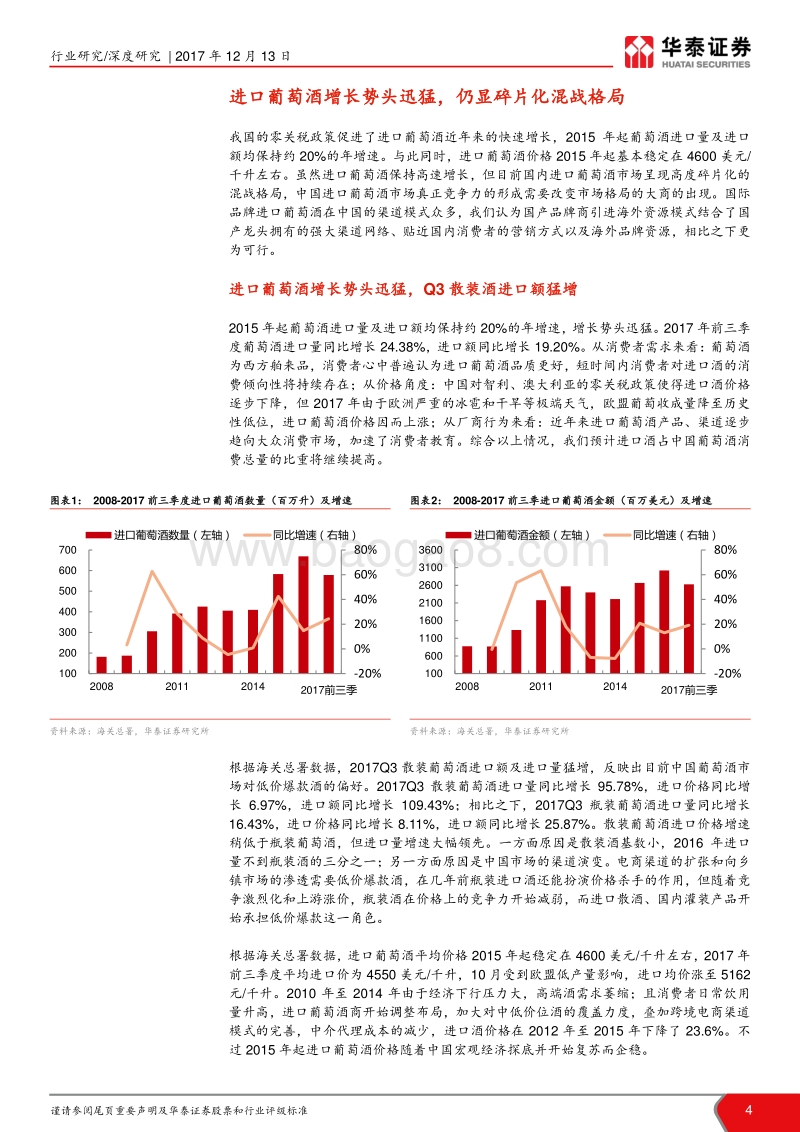 葡萄酒行业深度报告：进口酒高速增长，市场仍显碎片化.pdf_第4页