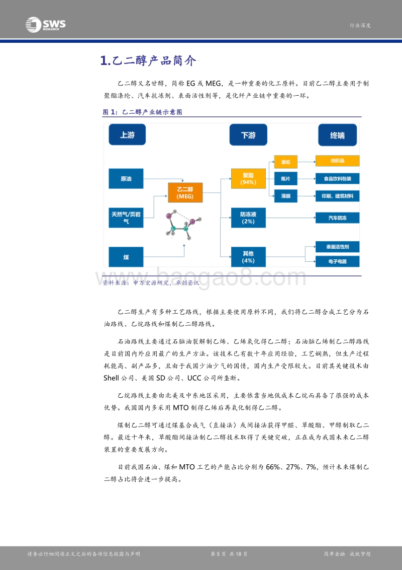 煤化工崛起系列之一煤制乙二醇：进口替代空间广阔，油价上涨推升盈利中枢.pdf_第5页