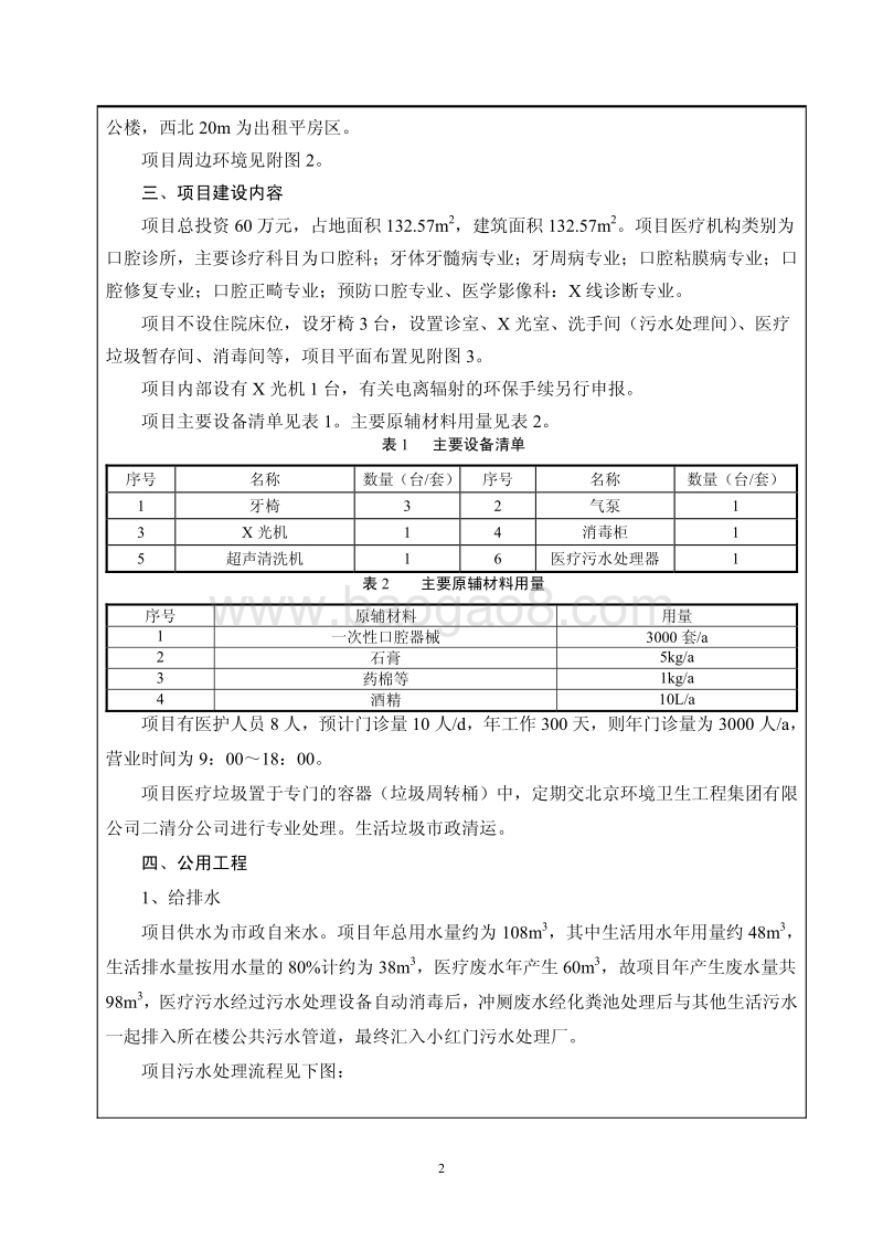 XX口腔诊所环境影响评价报告表 (3).pdf_第3页
