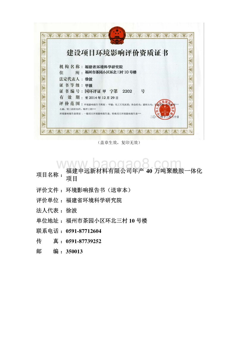 XX新材料有限公司环境影响评价报告书.pdf_第2页