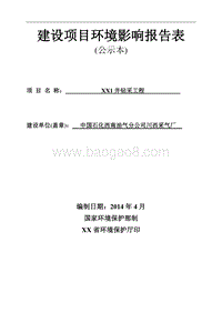 XX钻采工程环境影响评价报告书.doc