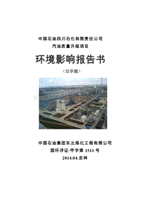 XX石化有限公司环境影响评价报告书.pdf