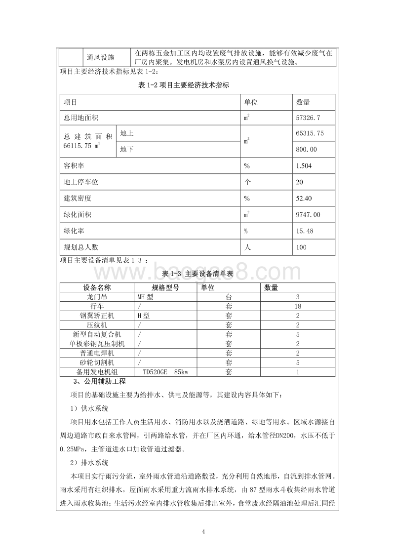 XX钢铁厂环境影响评价报告表.pdf_第4页