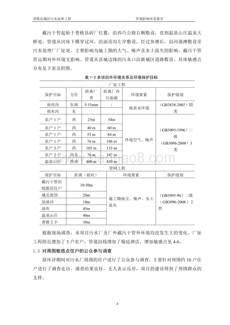 XX污水处理工程环境影响评价报告书.pdf_第5页