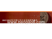 2017-2017年中国广告行业市场研究报告.pptx