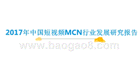 2017年中国短视频MCN行业发展研究报告.pptx