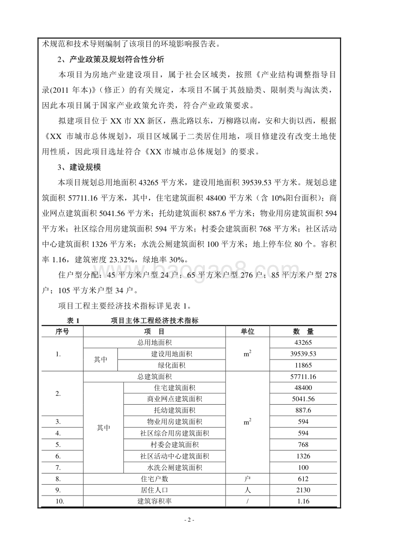 XX地产工程环境影响评价报告书.doc_第3页