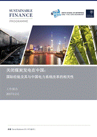 国际经验及其与中国电力系统改革的相关性关闭煤炭发电在中国.pdf