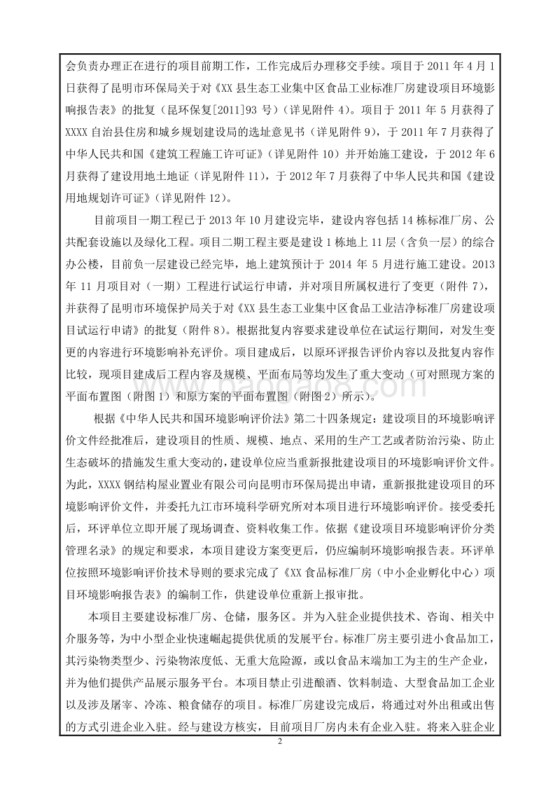 XX食品标准厂房建设项目环境影响评价报告表.doc_第4页