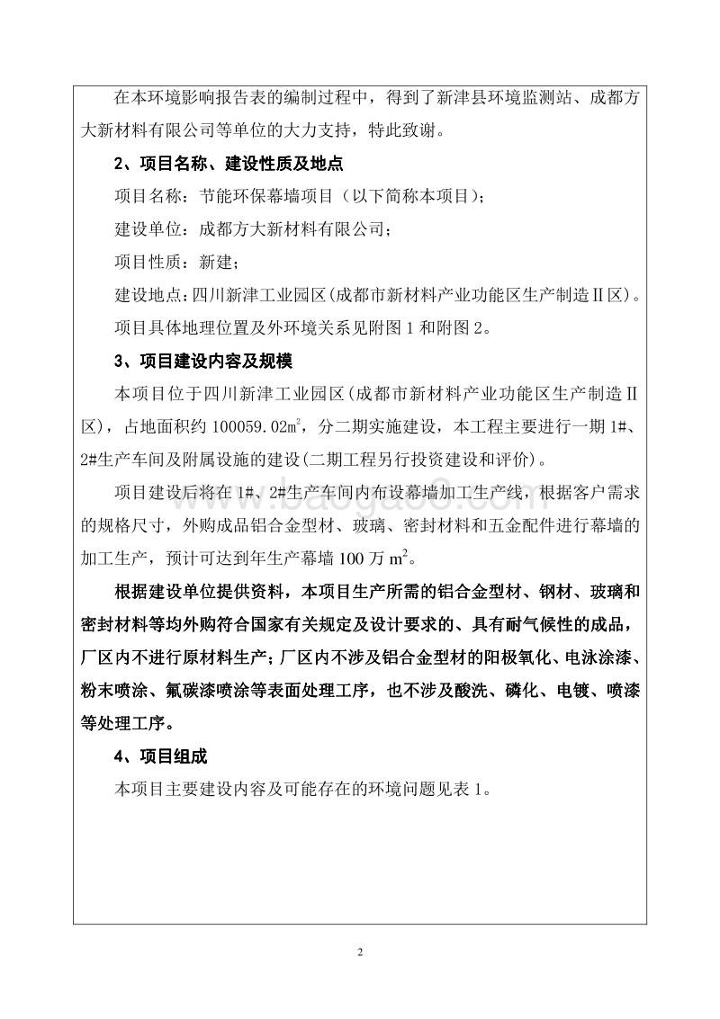 XX公司节能环保幕墙项目环境影响评价报告表.pdf_第4页