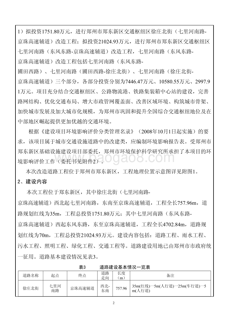 XX街道改造项目环境影响评价报告表.pdf_第2页