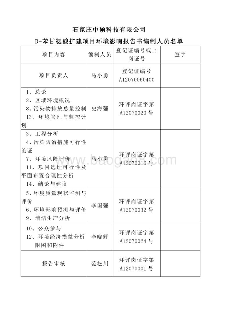 XX厂苯甘氨酸扩建项目环境影响评价报告书.pdf_第4页