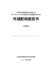 XX新能源公司环境影响评价报告书.pdf