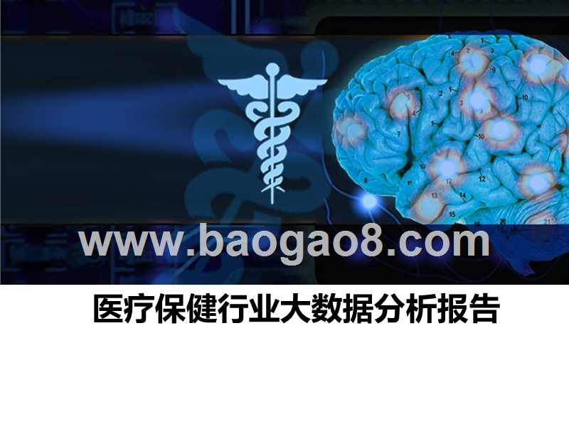 医疗保健行业大数据分析报告.pptx_第1页
