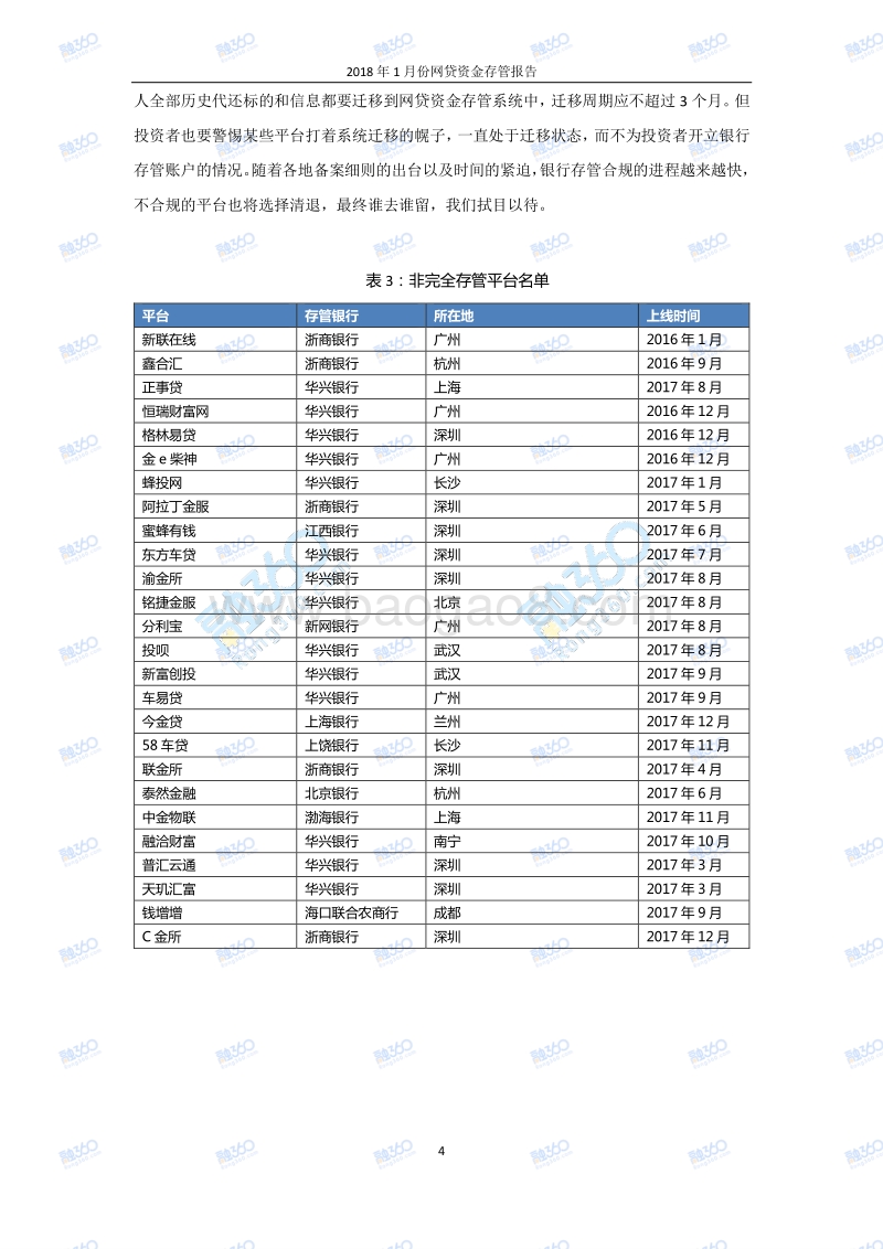 2018年1月份网贷资金存管报告.pdf_第5页